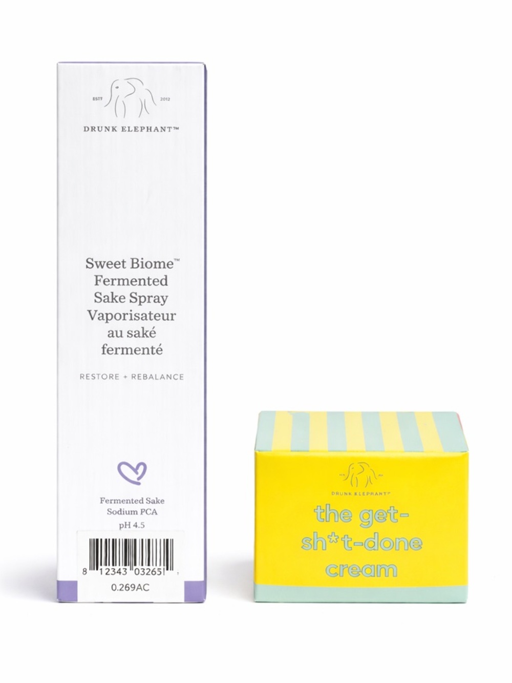 Drunk Elephant Sweet Biome Sake Spray + Get Sh*t Done Cream Bundle NEW
